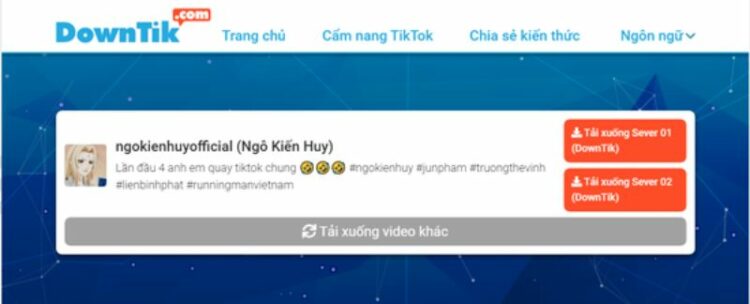 cách tải video TikTok trên máy tính